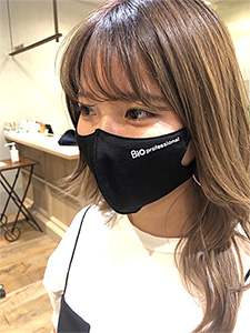 人気サロンCANAAN様、当社開発の『洗える恒久抗菌マスク』を使用！